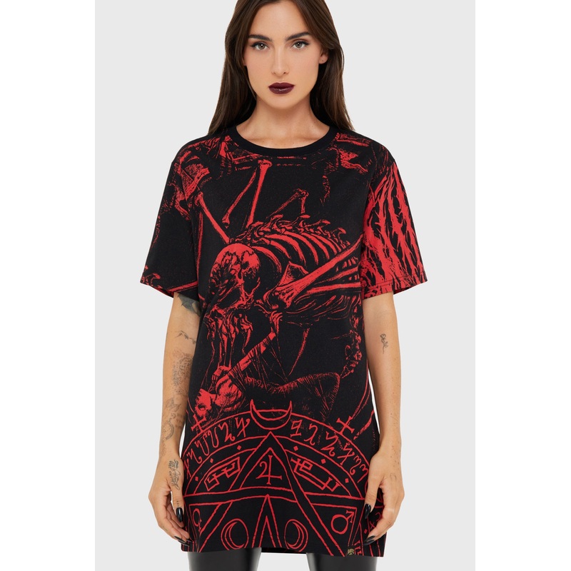 Dark Catharsis T-Shirt XS Black/Red 100% Cotton