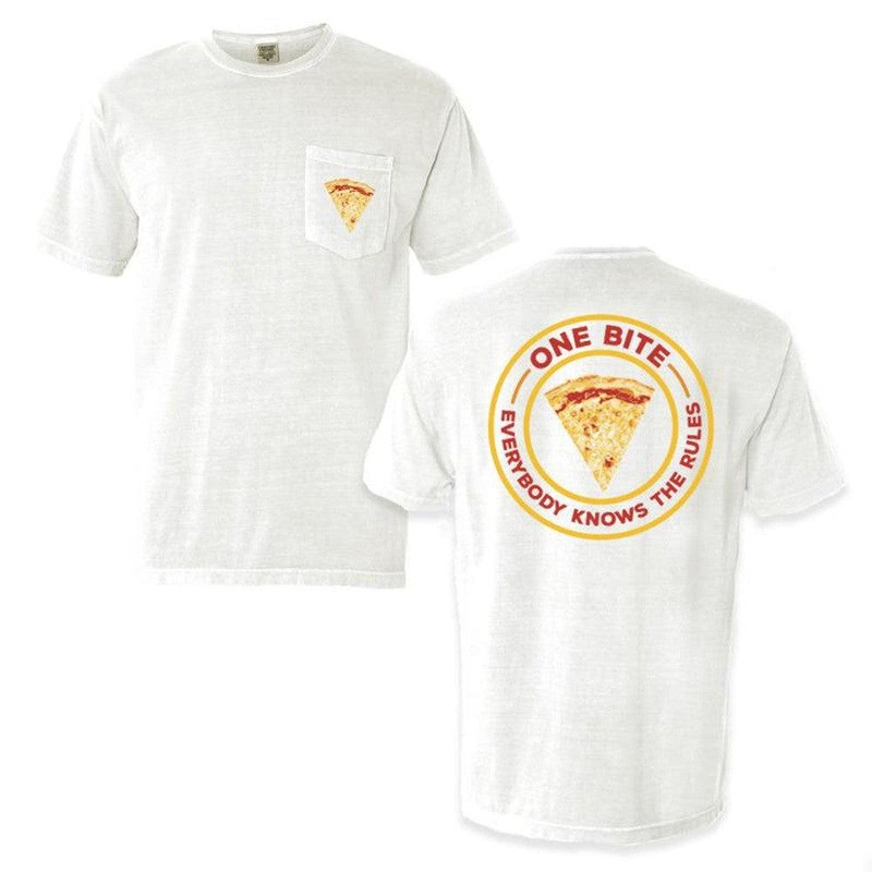 One Bite Pocket Tee White S