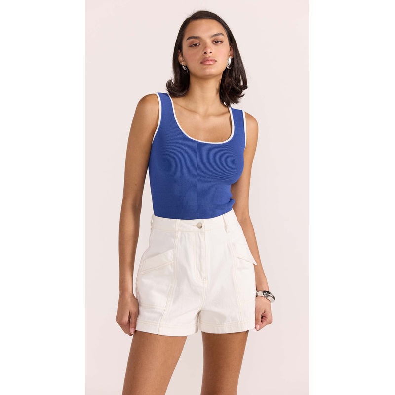 Amari Denim Shorts XS WHITE