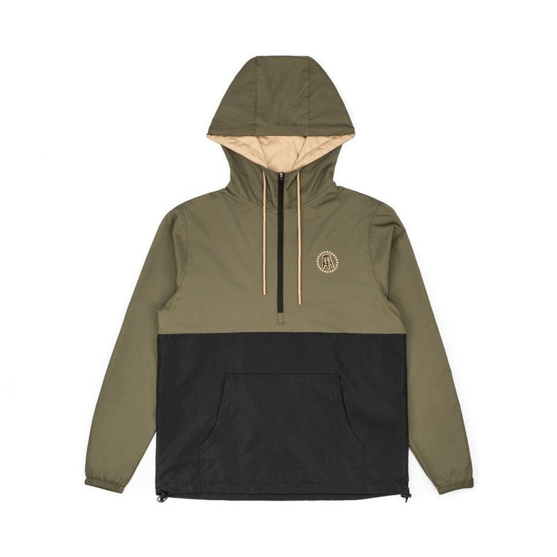 Barstool Sports Packable Windbreaker Olive Green S