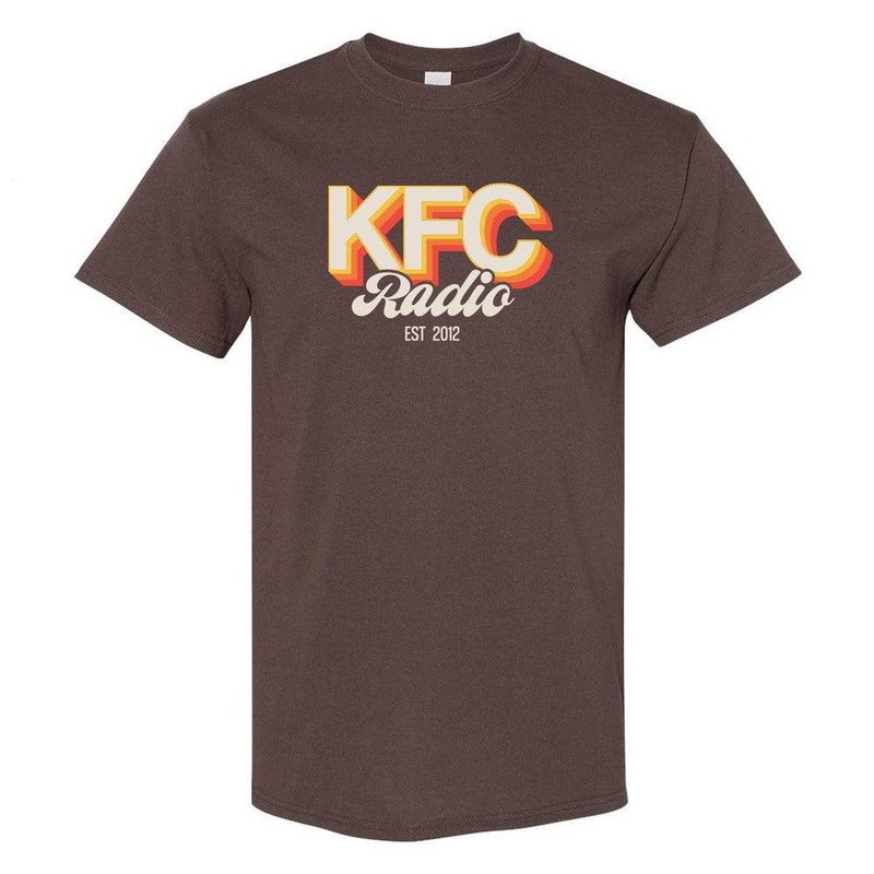 KFC Radio Retro Logo Tee Brown S