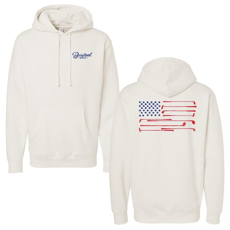 Barstool Golf Flag Hoodie Ivory S