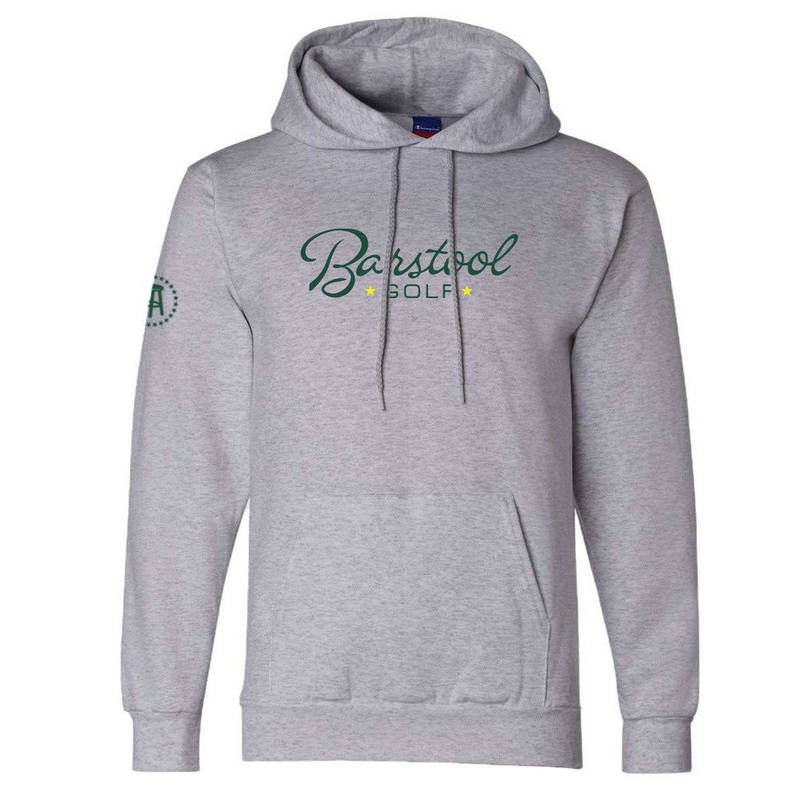 Barstool Golf Hoodie Grey S