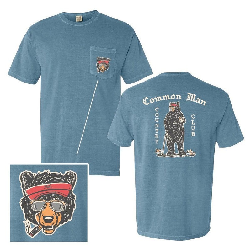 Common Man Country Club Pocket Tee Blue S