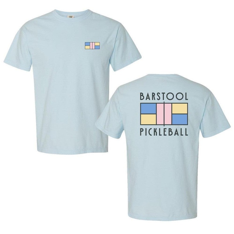 Barstool Pickleball Tee Light Blue S