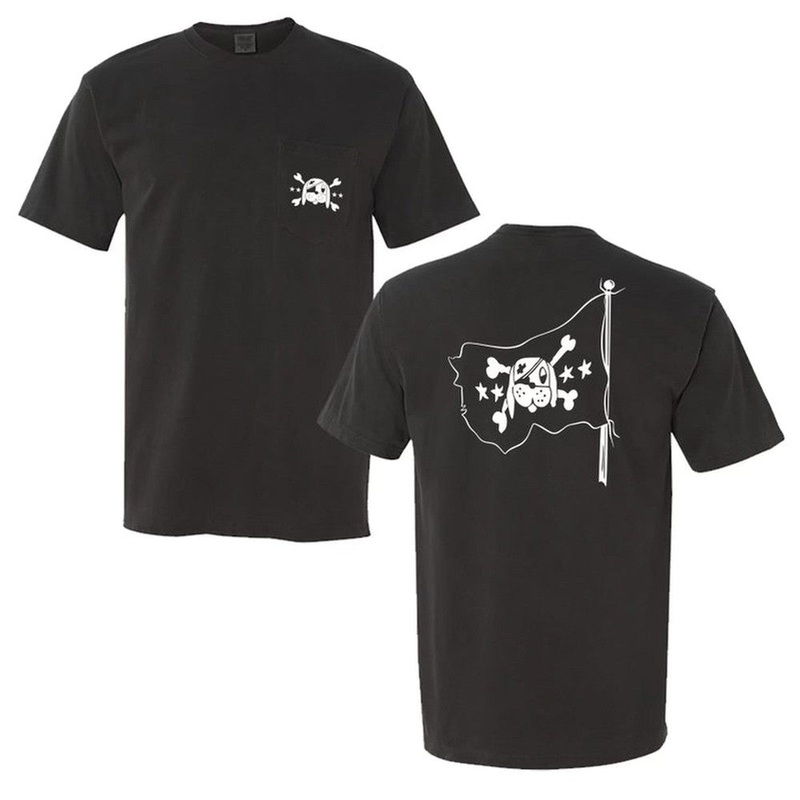 Pirate Dog Pocket Tee Black S