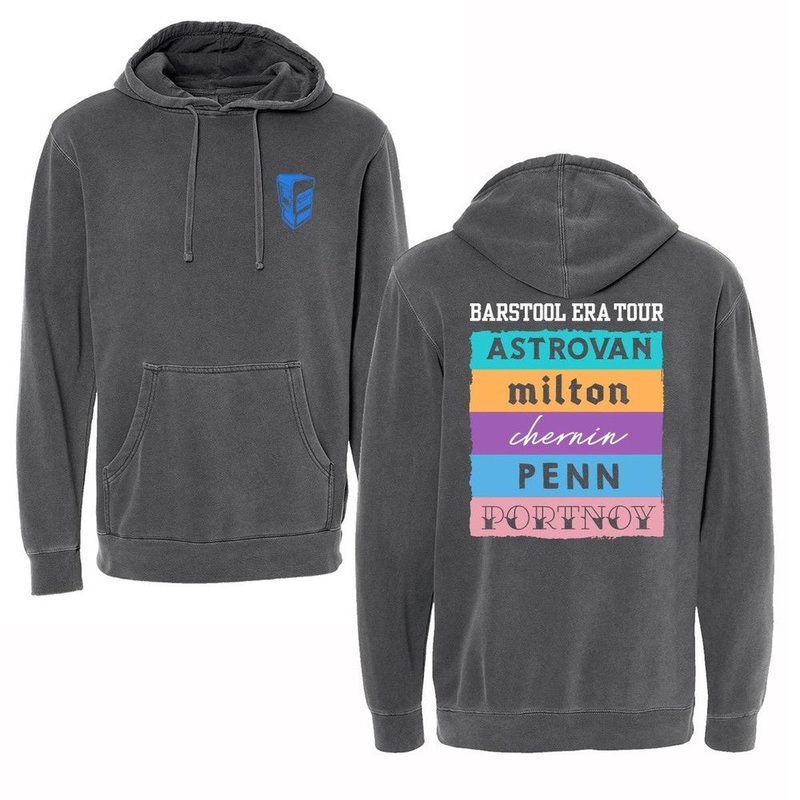 The Barstool Era Tour Hoodie Charcoal S