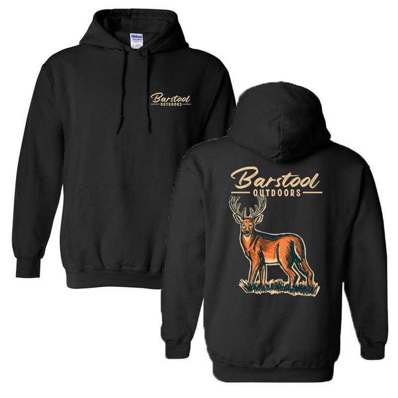 Barstool Outdoors Deer Hoodie Black S