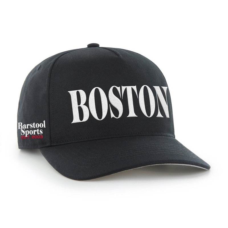 Boston ’47 HITCH Snapback Hat Black One Size