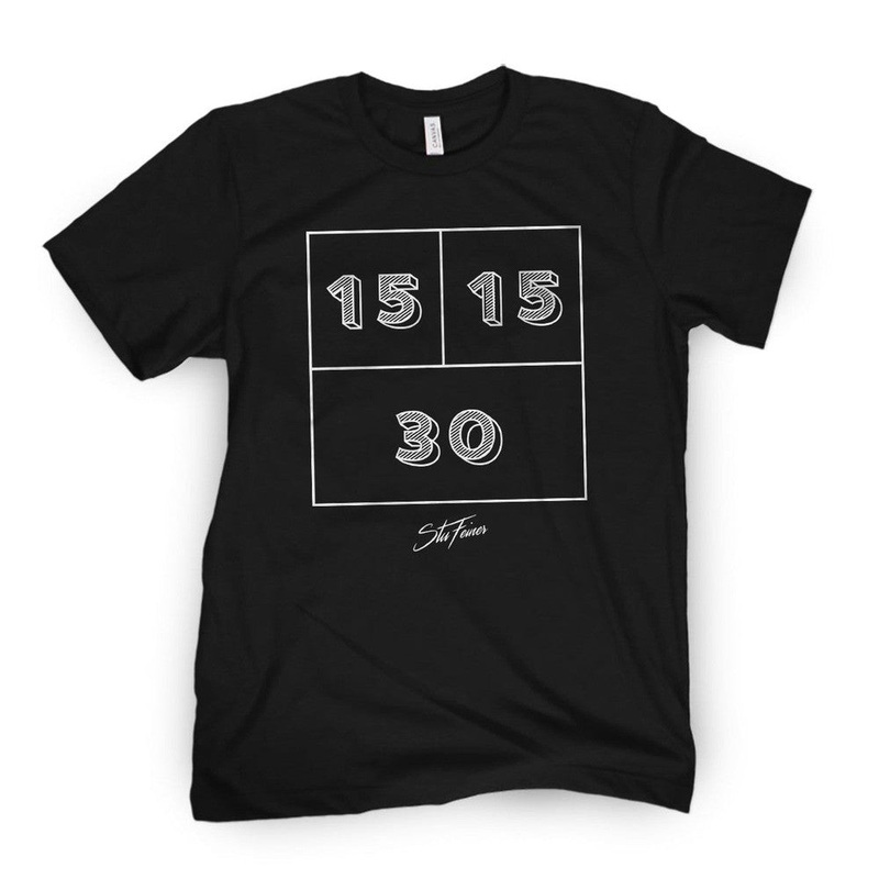 15 15 30 Tee Black S