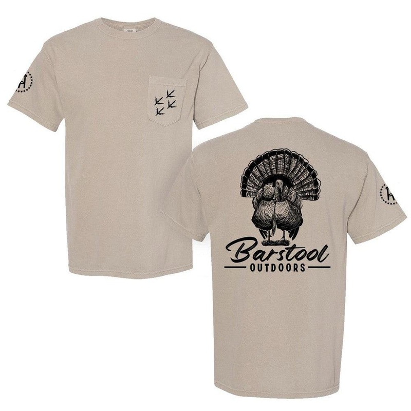Barstool Outdoors Turkey Pocket Tee Tan S