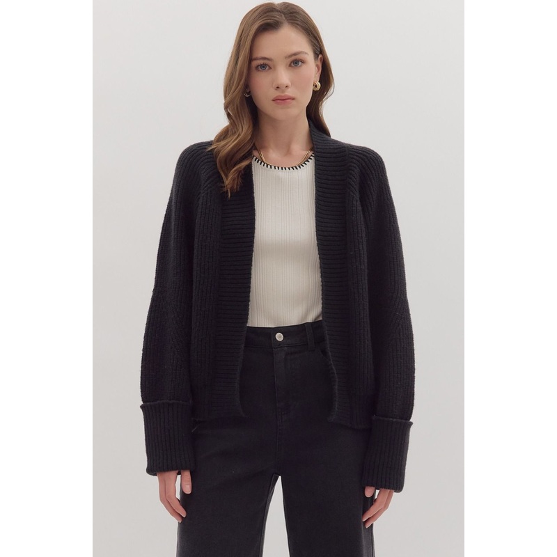 Aint No Boring Cardi Black SM