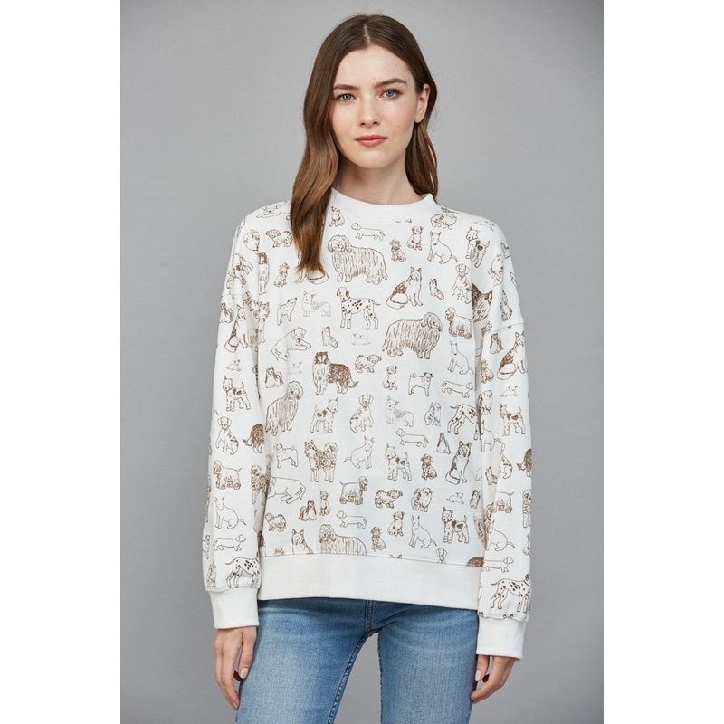 Animal Print Sweatshirt SM