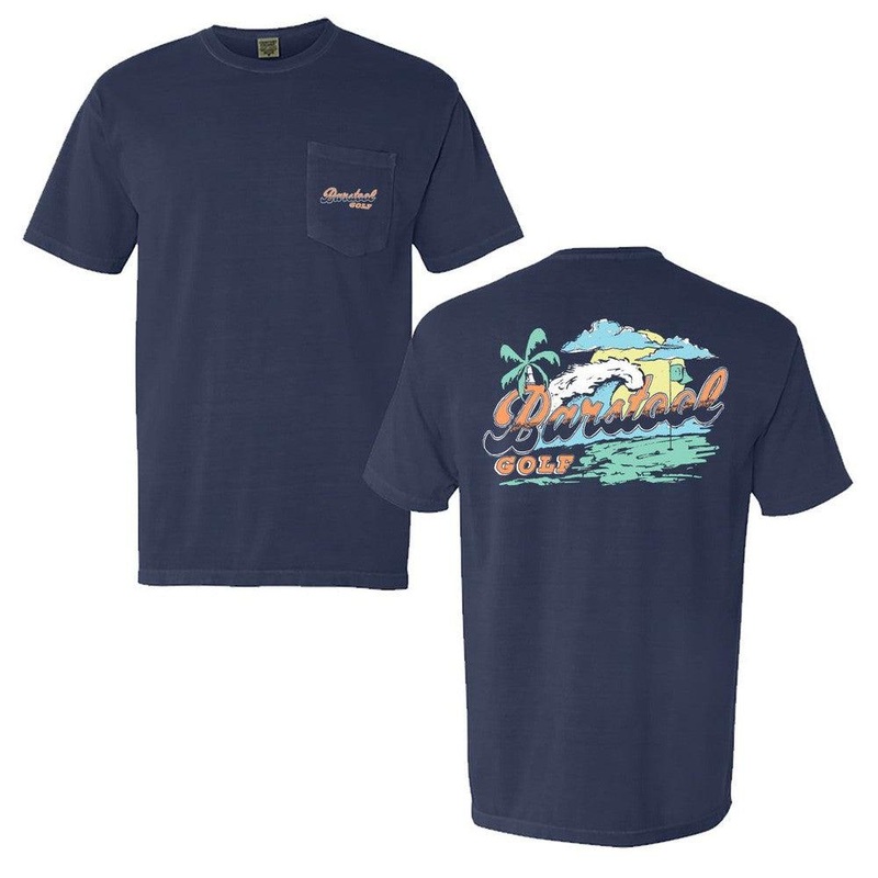 Barstool Golf Beach Pocket Tee Navy S
