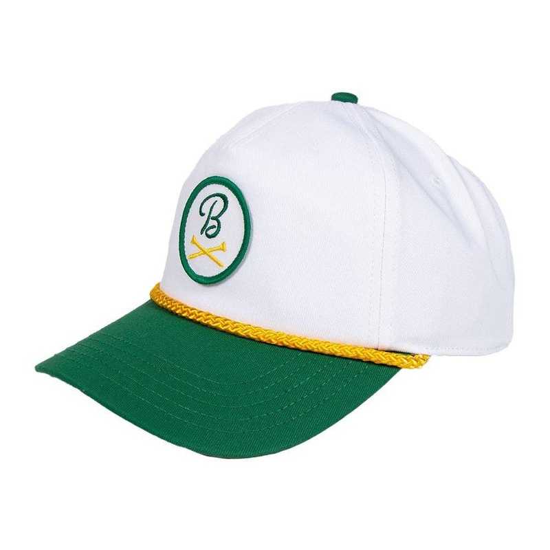 Barstool Golf Patch Rope Hat White One Size