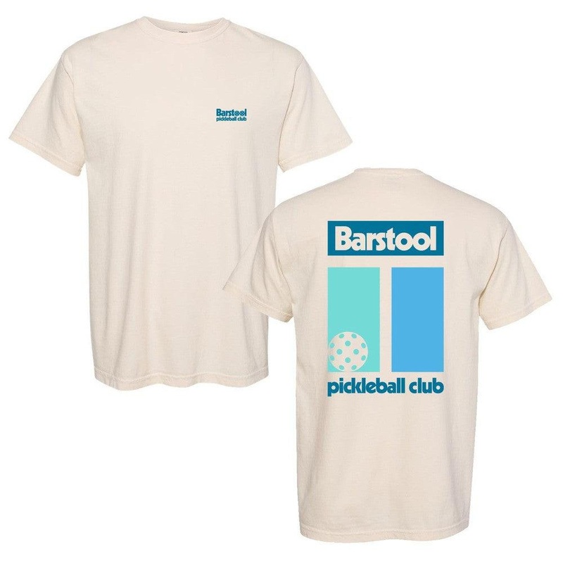 Barstool Pickleball Club Retro Tee Ivory S