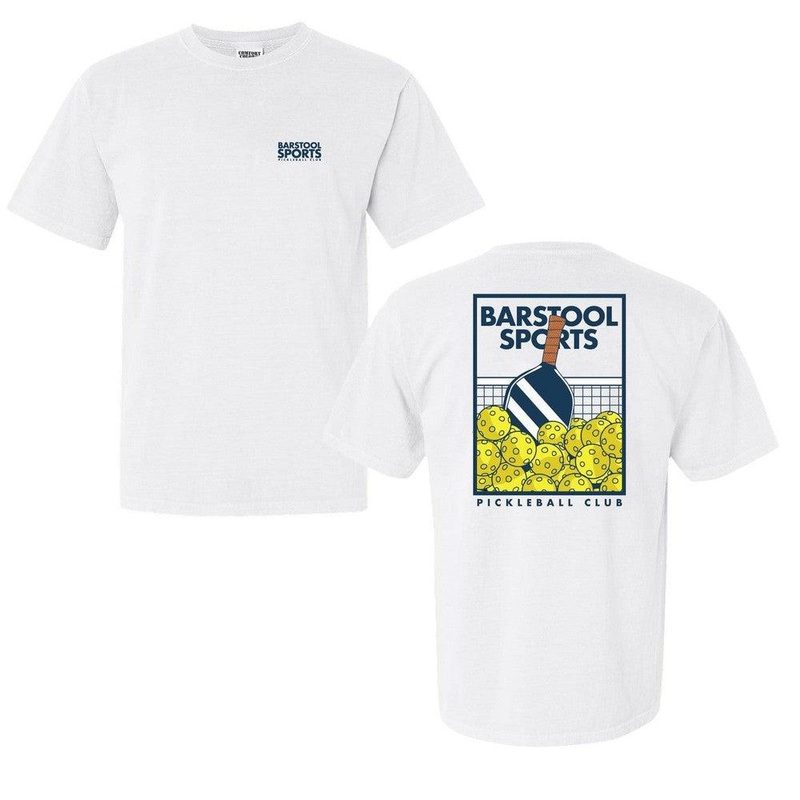 Barstool Sports Pickleball Paddle Tee White S