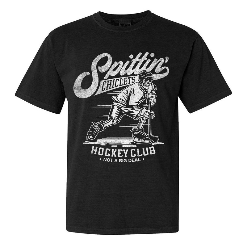 Spittin Chiclets Hockey Club Skel Tee Black S
