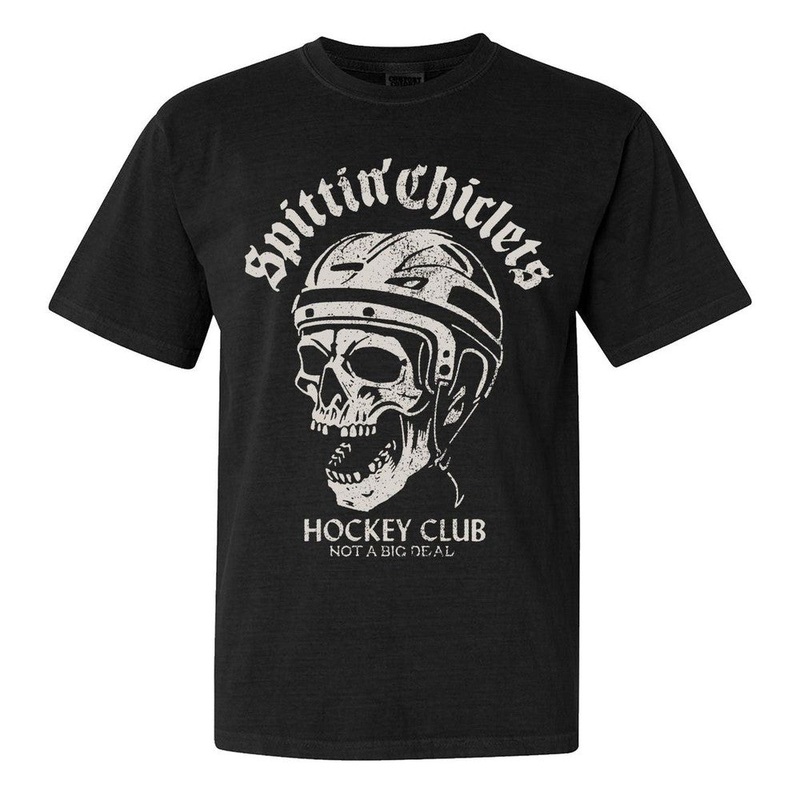Spittin Chiclets Hockey Club Skull Tee Black S