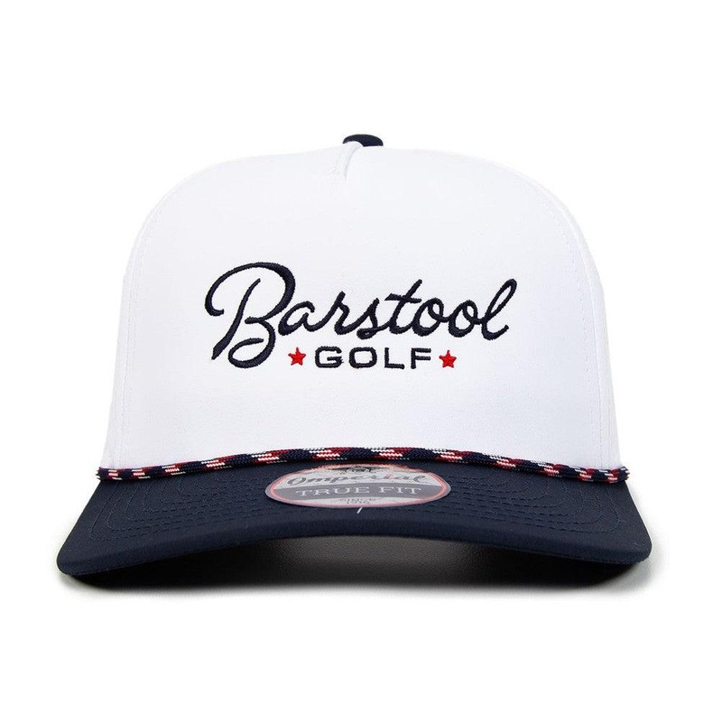 Barstool Golf Imperial Two Tone Snapback Hat White One Size