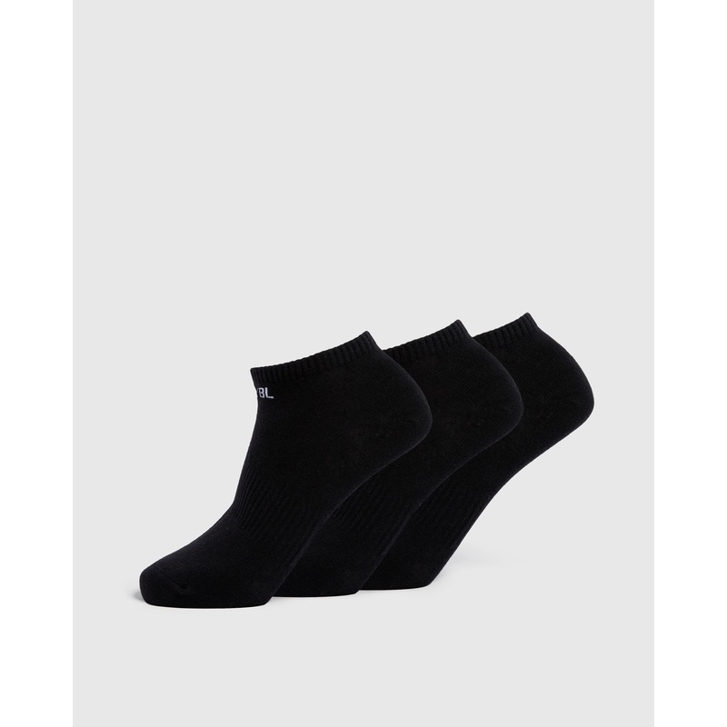 Everyday Trainer Socks (3 Pack) – Black S (UK 2-5)