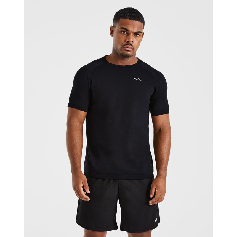 Ascend Seamless T Shirt – Black XS
