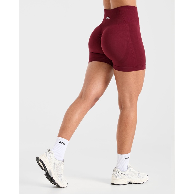 Empower Seamless Shorts – Red Wine XS