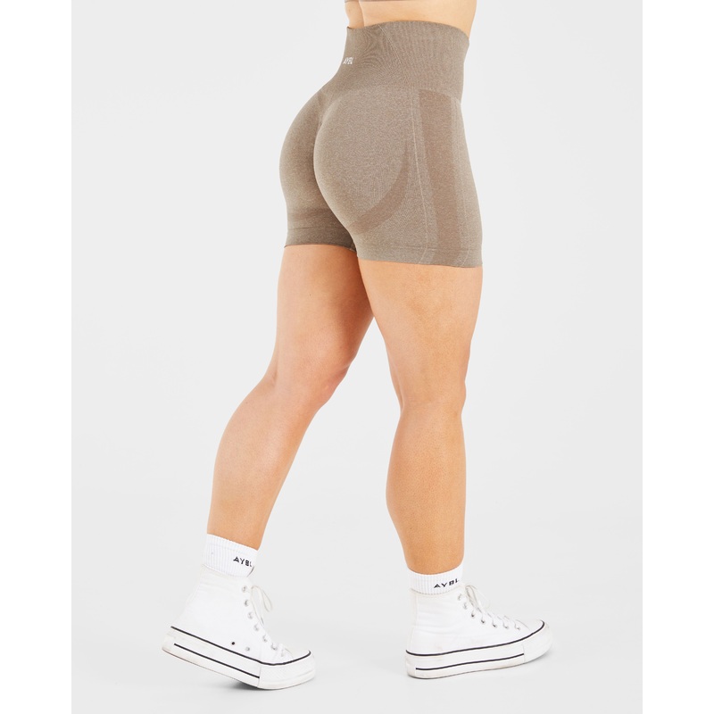 Empower Seamless Shorts – Taupe Marl XS