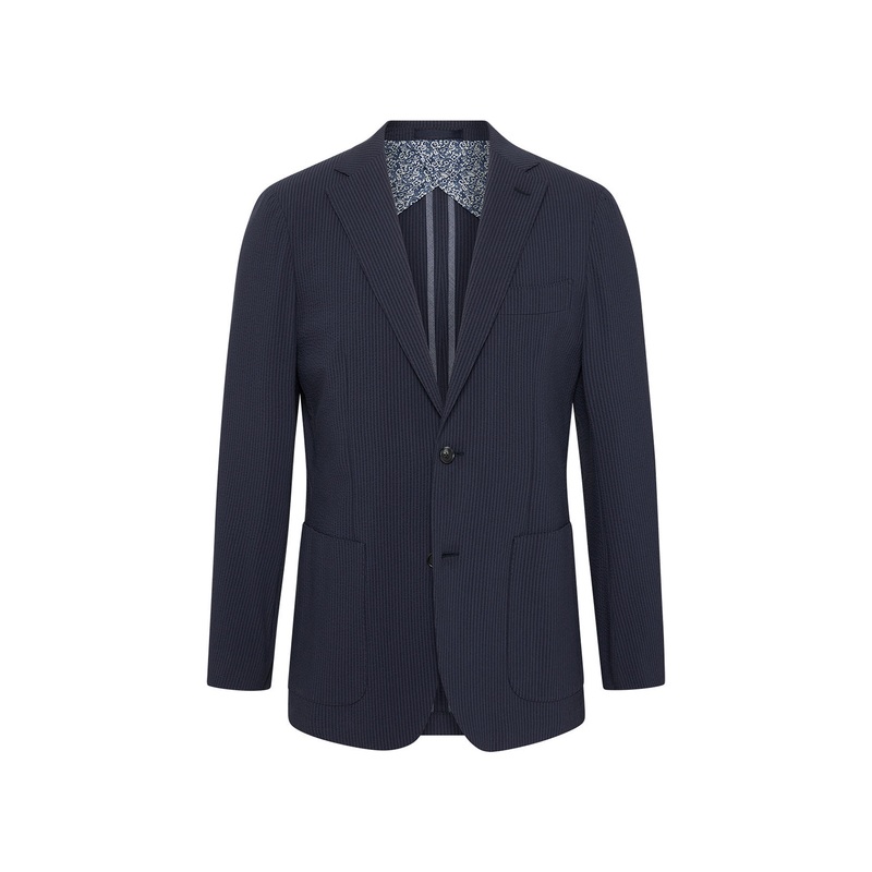 Weston Seersucker Jacket Navy 36