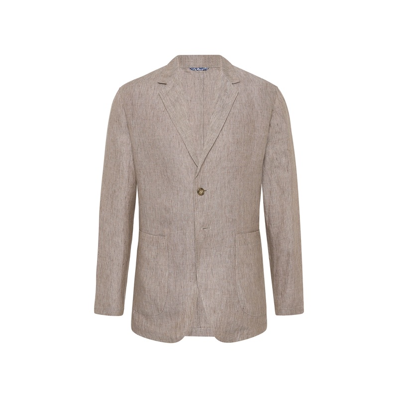 Dalton Linen Shirt Jacket Latte 36
