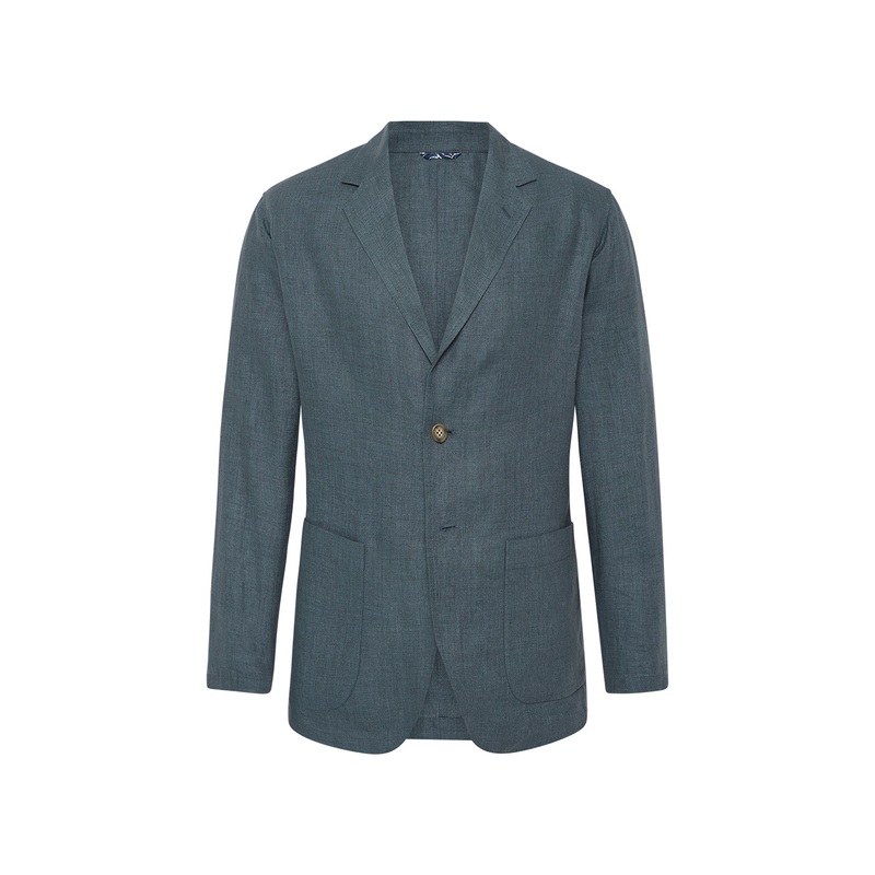 Dalton Linen Shirt Jacket Seafoam 36