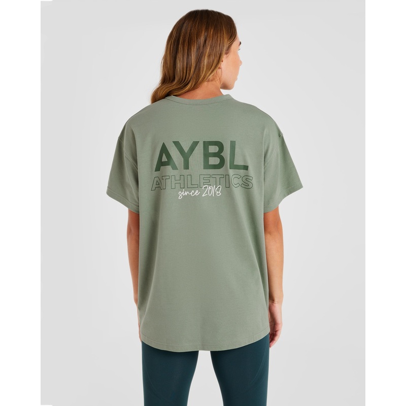 AYBL Athletics Oversized T Shirt – Green XS