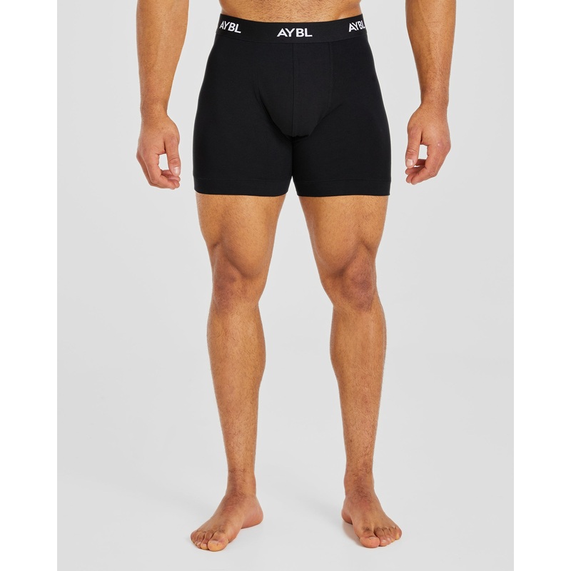 Essential Boxer Brief (3 pack) – Black XS
