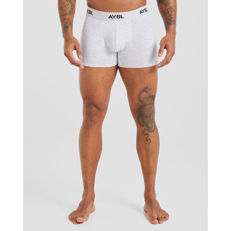 Essential Boxer Trunk (3 pack) – Black/White/Grey XS