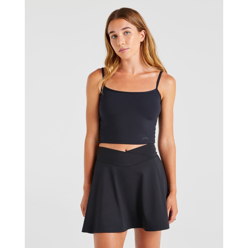 Essential Crop Vest – Black XS