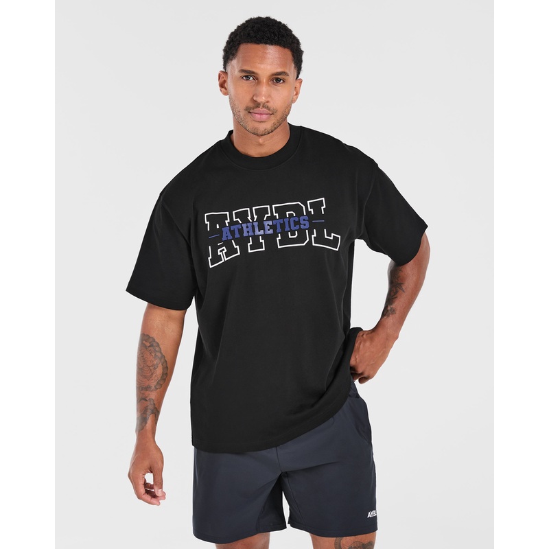 Athletics Oversized T Shirt – Black XS