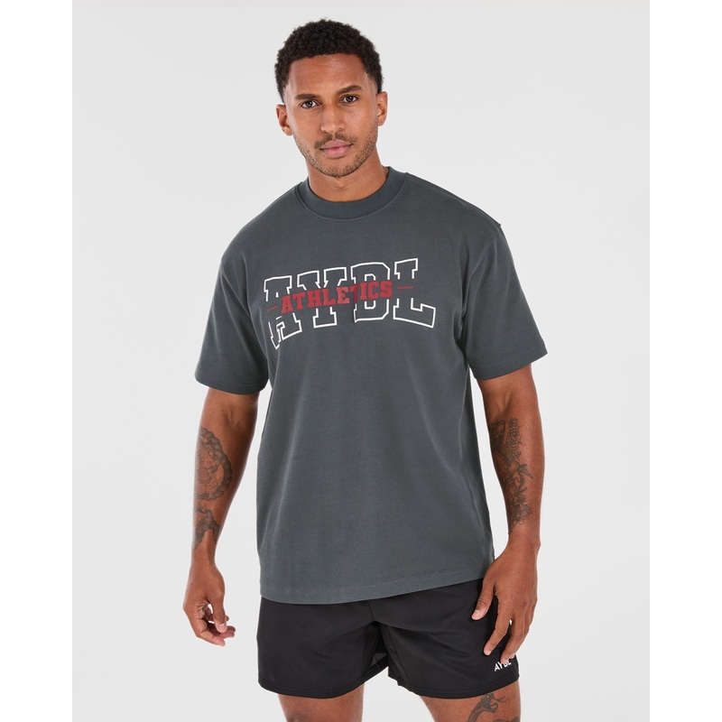 Athletics Oversized T Shirt – Charcoal XS