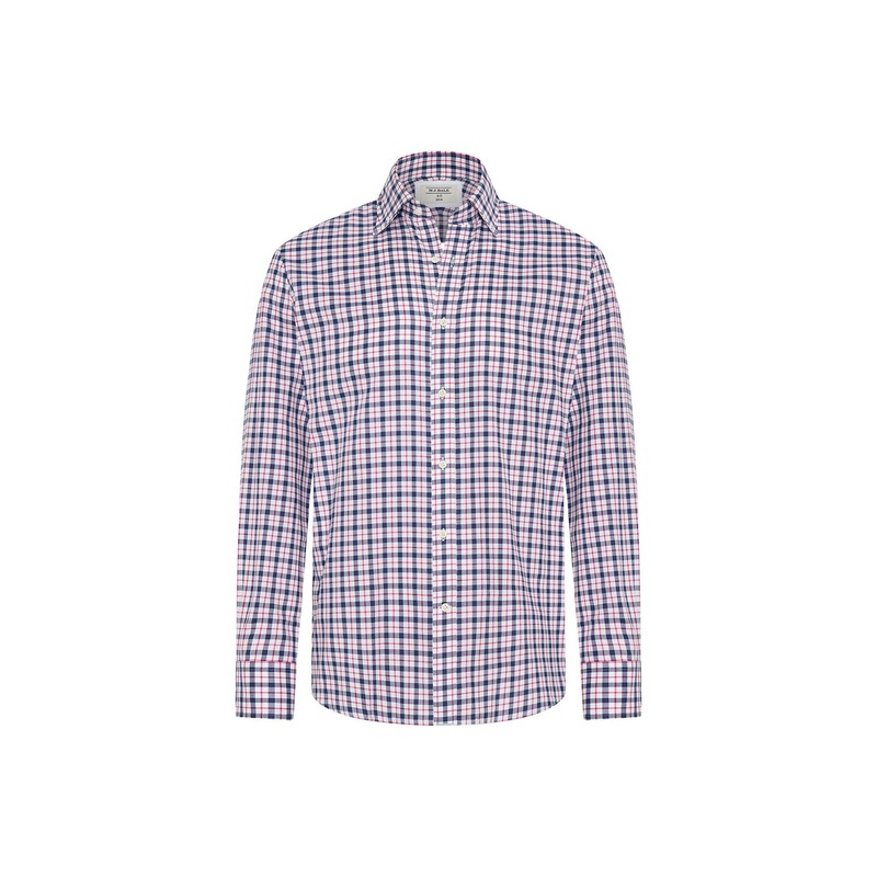 Byrne Shirt White Navy Red 36