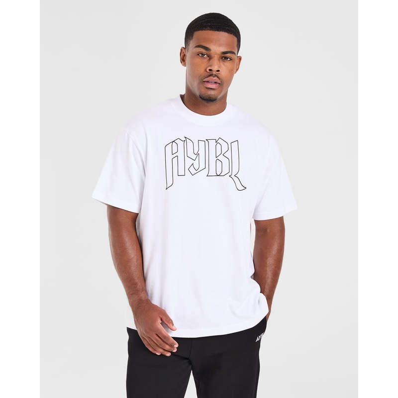 Gothic Oversized T Shirt – White XS
