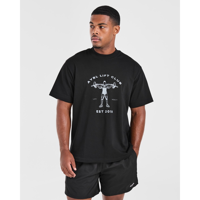 Lift Club Oversized T Shirt – Black XS