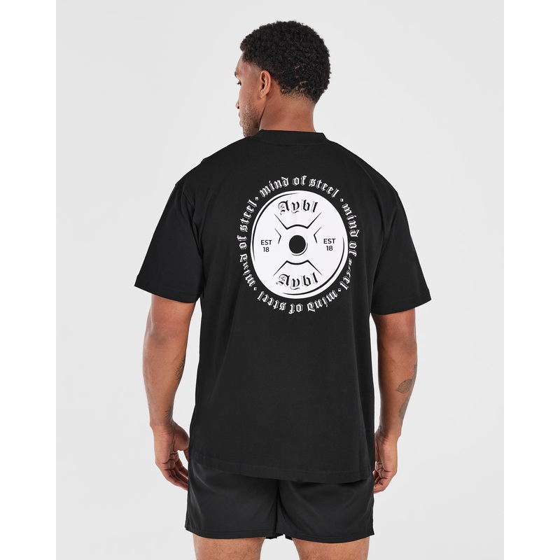 Mind of Steel Oversized T Shirt – Black XS