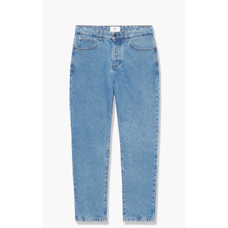 AMI Paris Tapered Fit Jeans 448 Bleach W30