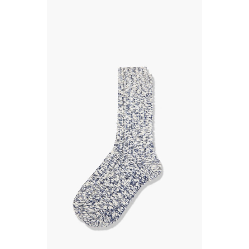 Anonymous Ism Socks Light Slub Crew Navy L