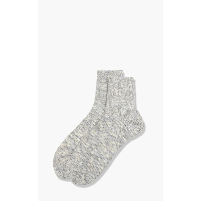 Anonymous Ism Socks Slub Q Crew Mid Grey L
