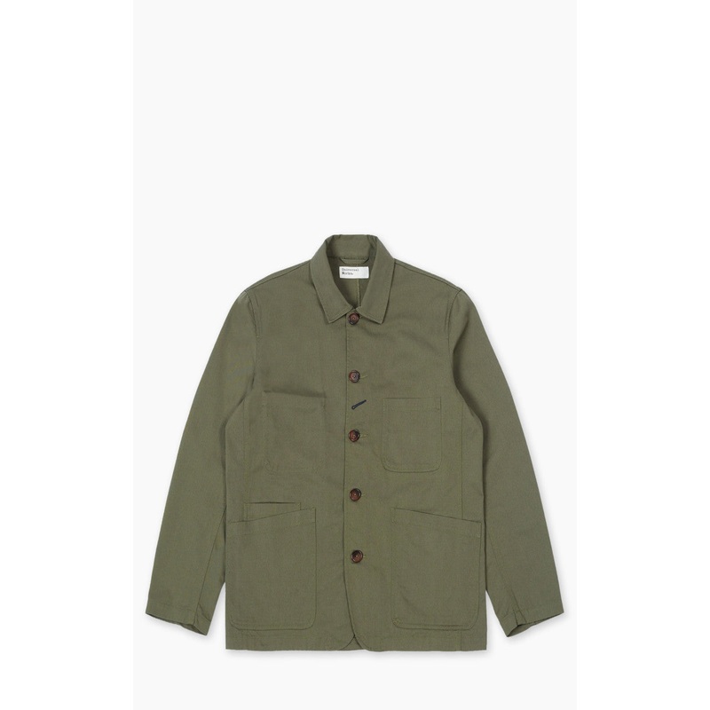 Universal Works Bakers Jacket Twill Light Olive S