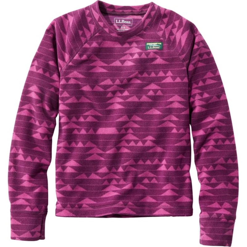 L.L. Bean Fitness Long-Sleeve Fleece T-Shirt – Kids