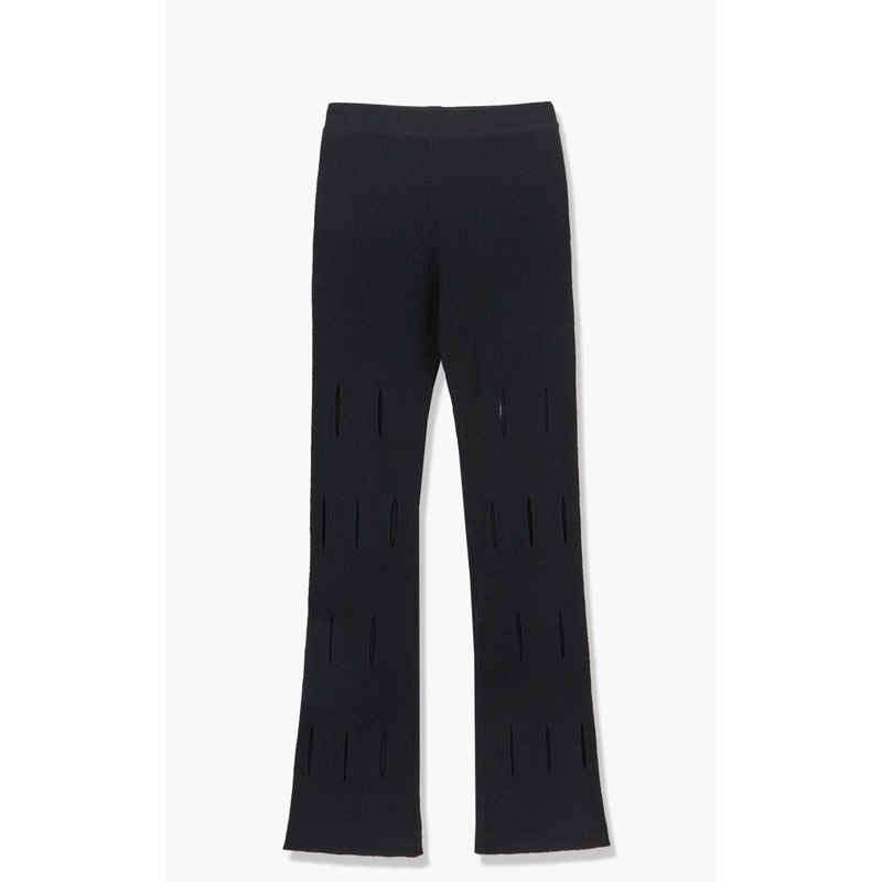 TheOpen Product Cut-Out Knit Pants Black 1