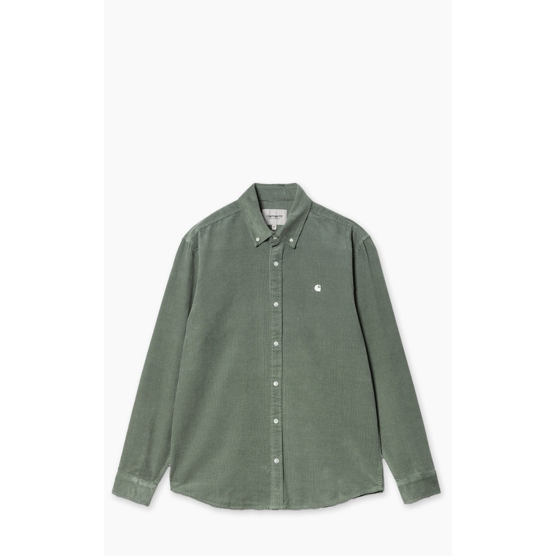 Carhartt WIP L/S Madison Fine Cord Shirt Park/Wax S