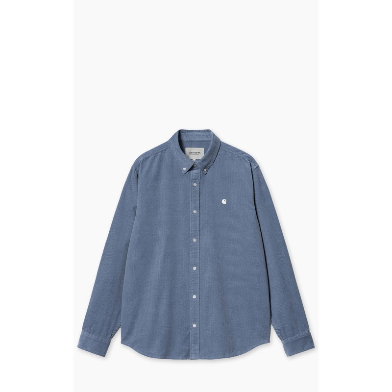 Carhartt WIP L/S Madison Fine Cord Shirt Sorrent/Wax M