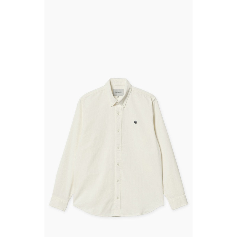 Carhartt WIP L/S Madison Fine Cord Shirt Wax/Black M